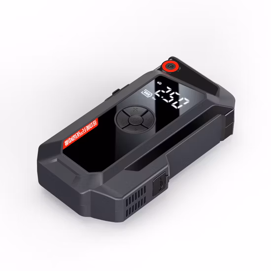 12V Emergency Auto Battery Booster, Car Battery Jump Starter with Tire Inflator Air Compressor