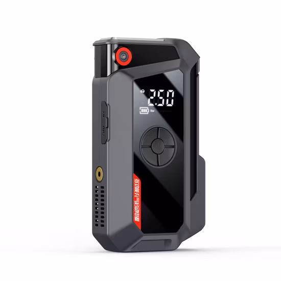 12V Emergency Auto Battery Booster, Car Battery Jump Starter with Tire Inflator Air Compressor