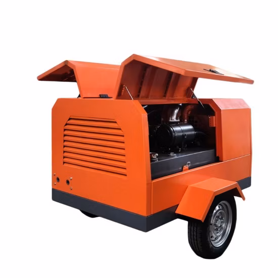 잭 해머용 디젤 나사 185 Cfm 휴대용 공기 압축기