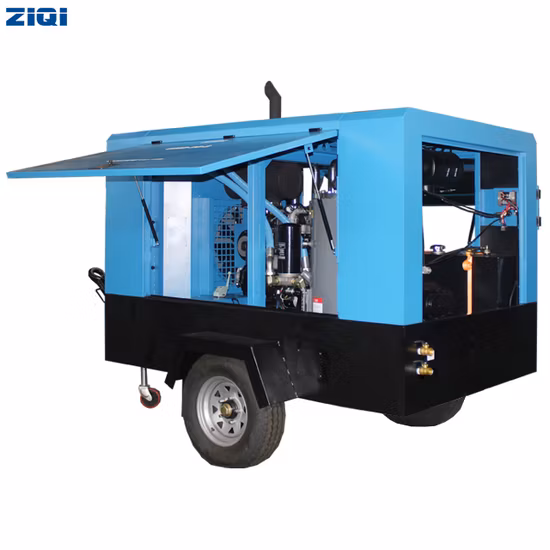 잭 해머용 W3.2/7 디젤 드라이브 7bar 공기 압축기