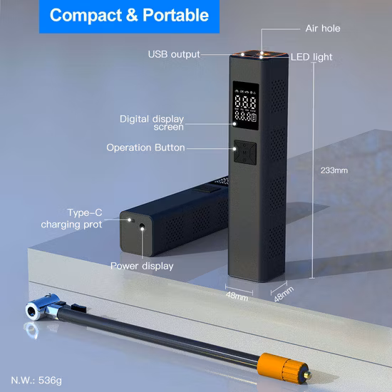 자동차 타이어 공기 펌프 새로운 디자인 스마트 타이어 팽창기 펌프